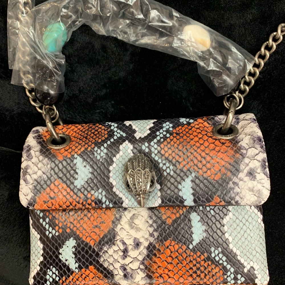 Kurt Geiger Mini Snake Print Stone strap